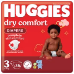 Huggies Dry Comfort Size 3 (5-9)Kgs 36's